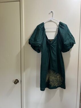 Kahulale’a Honolulu Hawaii Women’s Dress w/Oversized Sleeves (M)